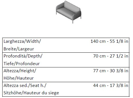 La Cividina 2-х местный диван контрактный Join sun-id-1488524 - Вид №3