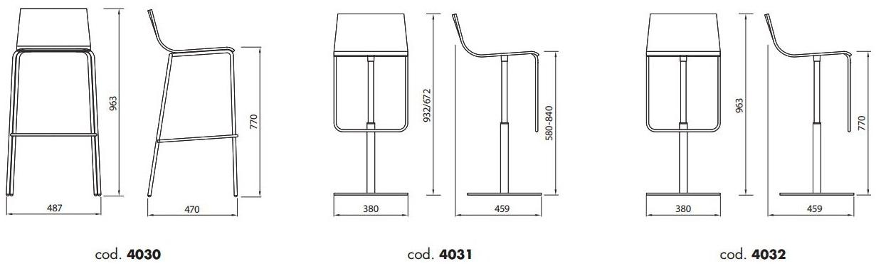 ALMA DESIGN Мягкий табурет с регулируемой высотой Anouk sun-id-1462669 - Вид №2
