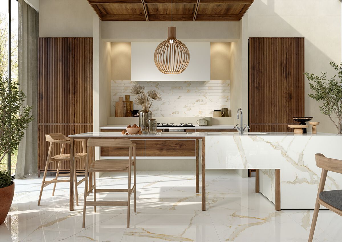 Пол / керамогранит с мраморным эффектом Marca Corona скульптурная ARCH-00115502 - Вид №4