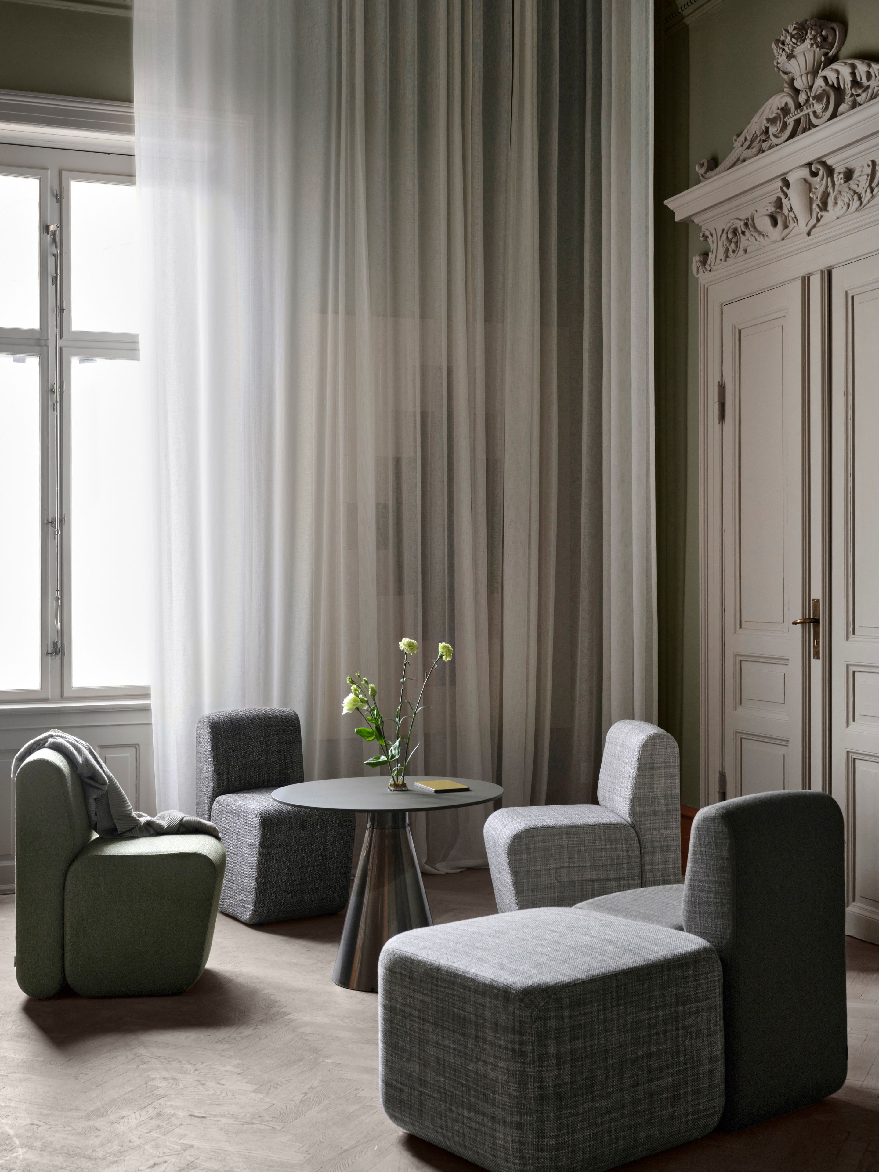 Квадратный пуф из ткани Bla Station ARCH-00129486 - Вид №32