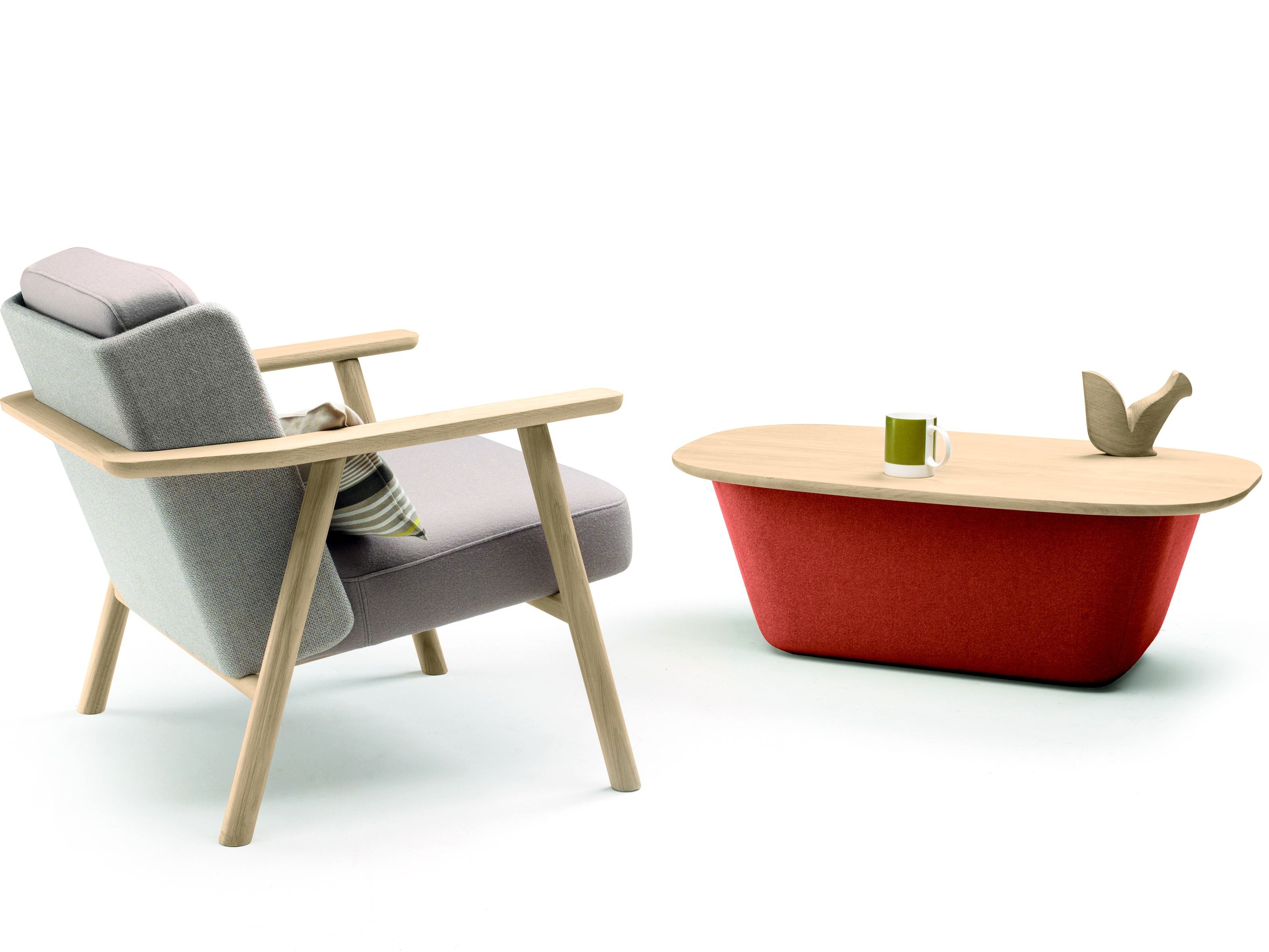 Журнальный столик из дуба с журнальной стойкой ALKI Lasai ARCH-00150325 - Вид №1