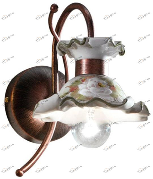 FERROLUCE Настенный керамический светильник с фиксированным кронштейном Milano C1116 - c1117