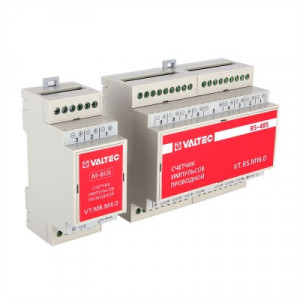 VT.MB.M4.0 Счетчик импульсов проводной универсальный c выходом M-BUS Valtec 4 канала, внешнее питание, крепление на DIN-рейку, IP20