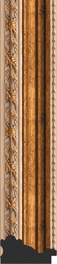 BY 3015 Зеркало в багетной раме - версаль бронза 64 mm EVOFORM Definite - Вид №3