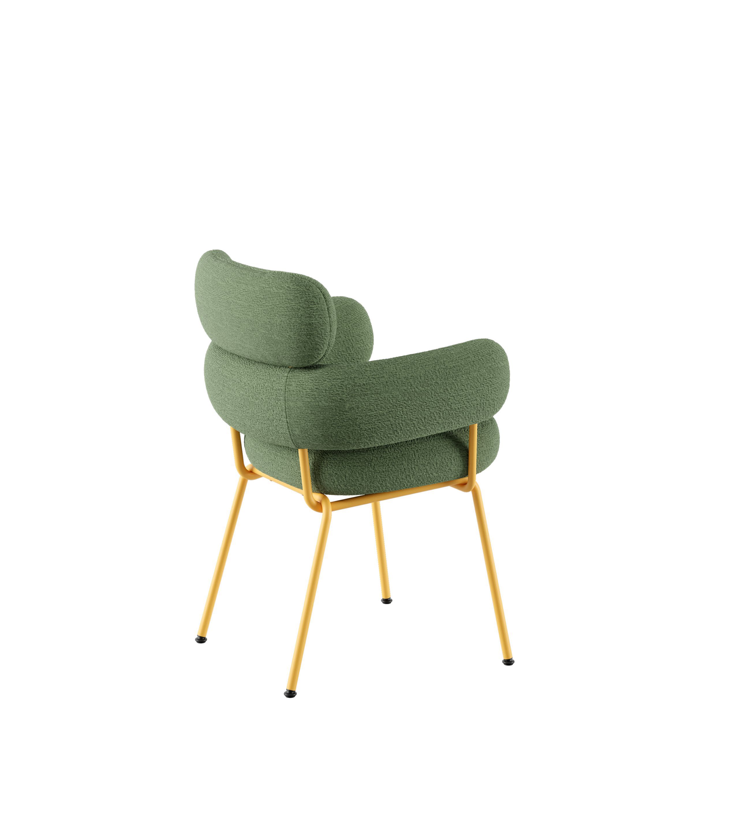 Мягкий тканевый стул с подлокотниками Infiniti Takumi ARCH-00051120 - Вид №6