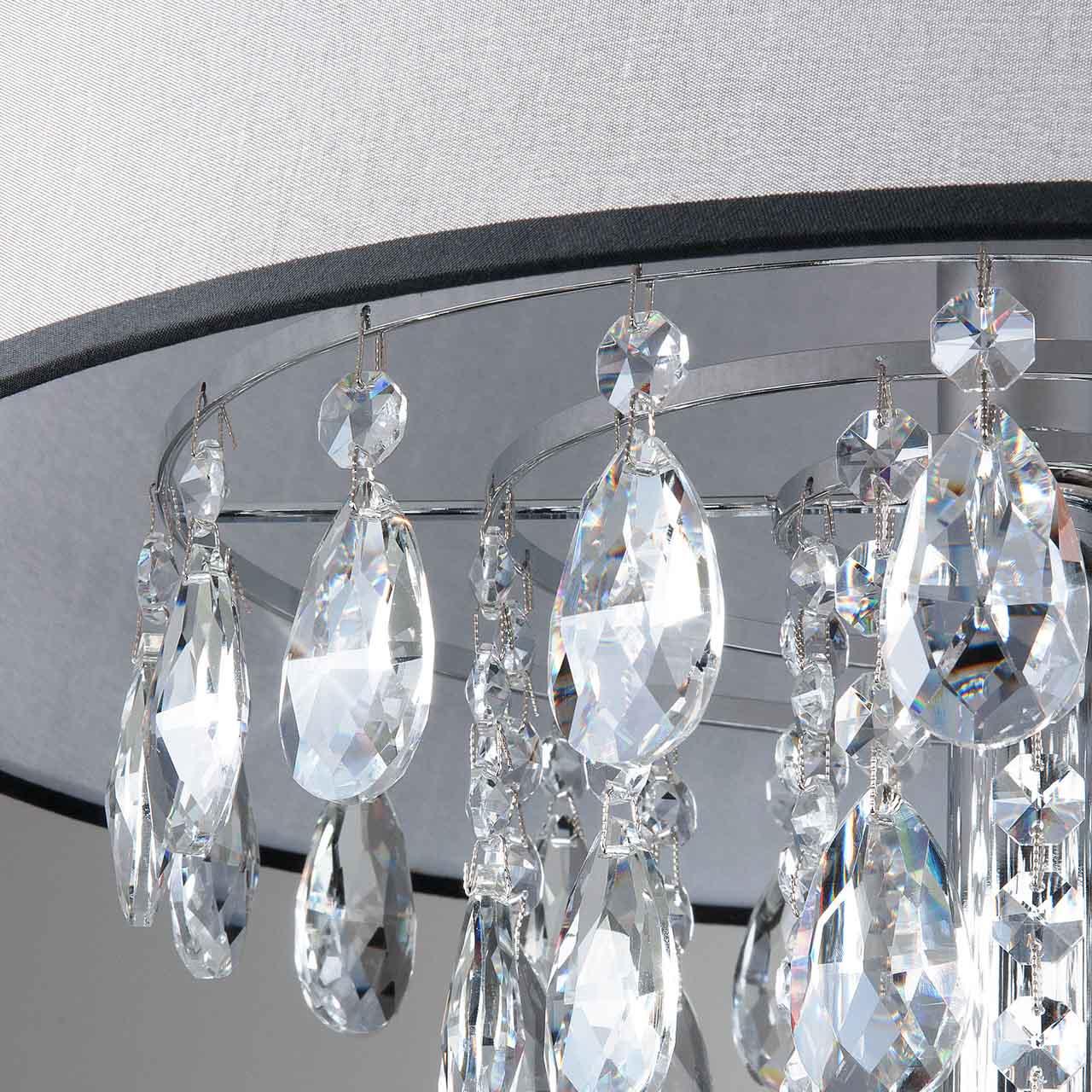Торшер Eurosvet Opera 01037/1 хром/прозрачный хрусталь Strotskis EUROSVET ЭЛИТНЫЕ 219657 Серый  - Вид №2