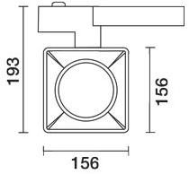 iGuzzini Светодиодное освещение направляющих из литого под давлением алюминия View opti beam lens square sun-id-1463370 - Вид №4