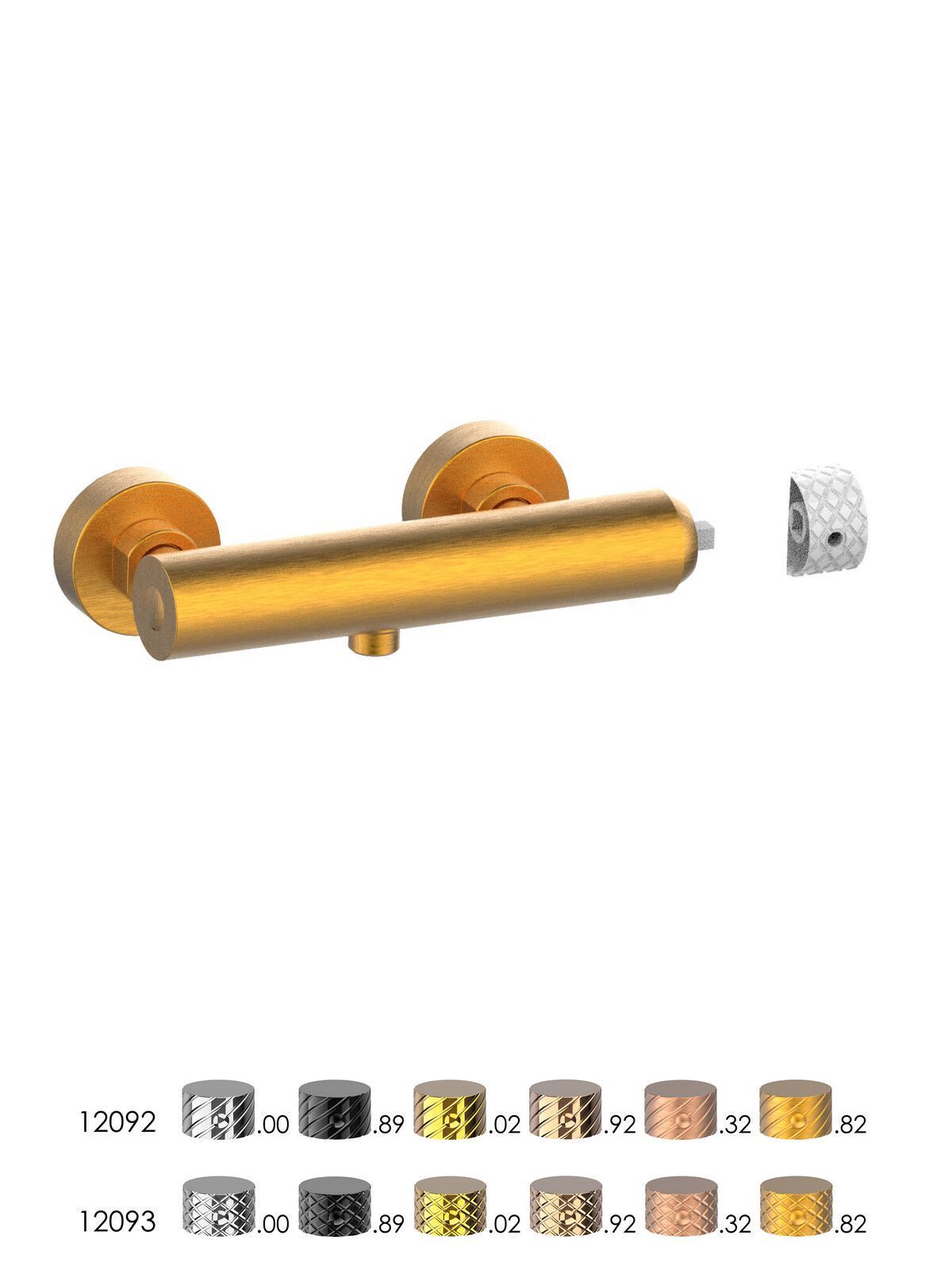 Однорычажный открытый смеситель для душа Rubinetterie Frattini Pepe XLS ARCH-00023803 - Вид №12