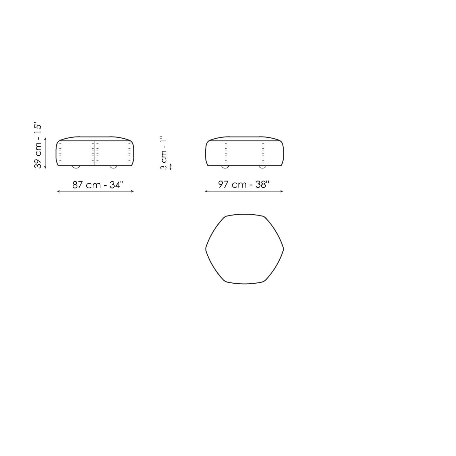 Ткань диван BONALDO PANORAMA NEW ARCH-00086500 - Вид №13