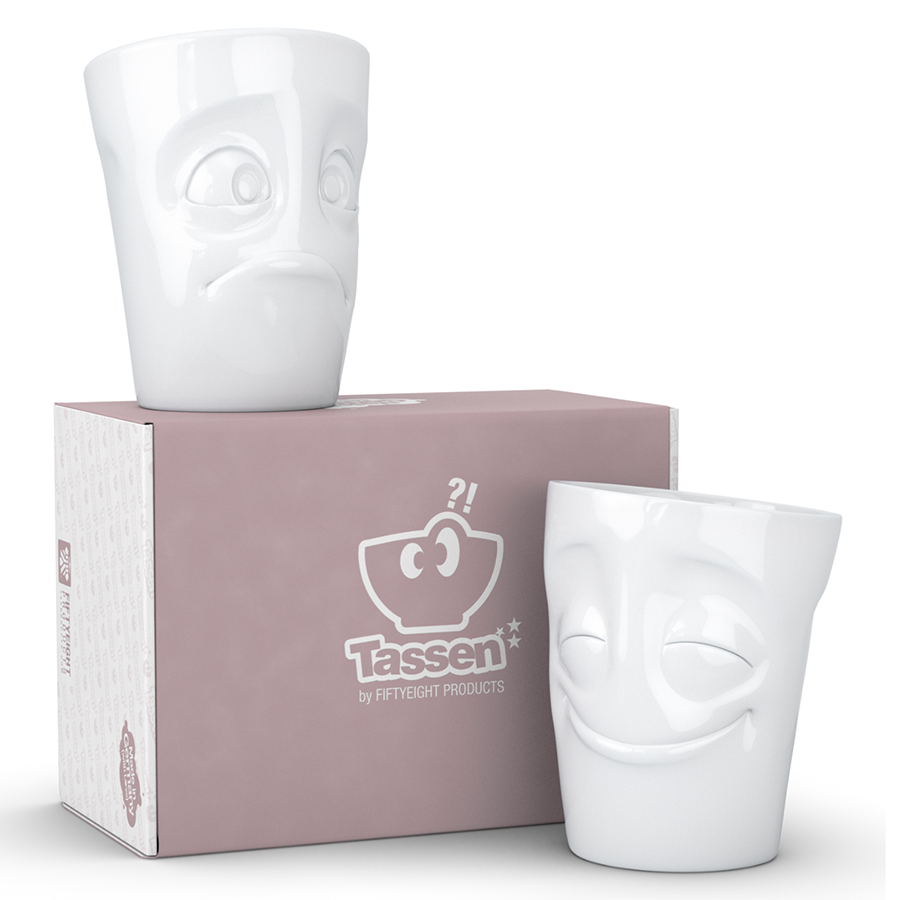 T01.28.01 Набор из 2 кружек tassen cheery & baffled 350 мл белый Tassen by FIFTYEIGHT PRODUCTS  - Вид №1