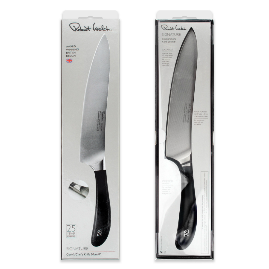 Нож кухонный «Шеф» Signature, 20 см Robert Welch SIGSA2035V - Вид №3