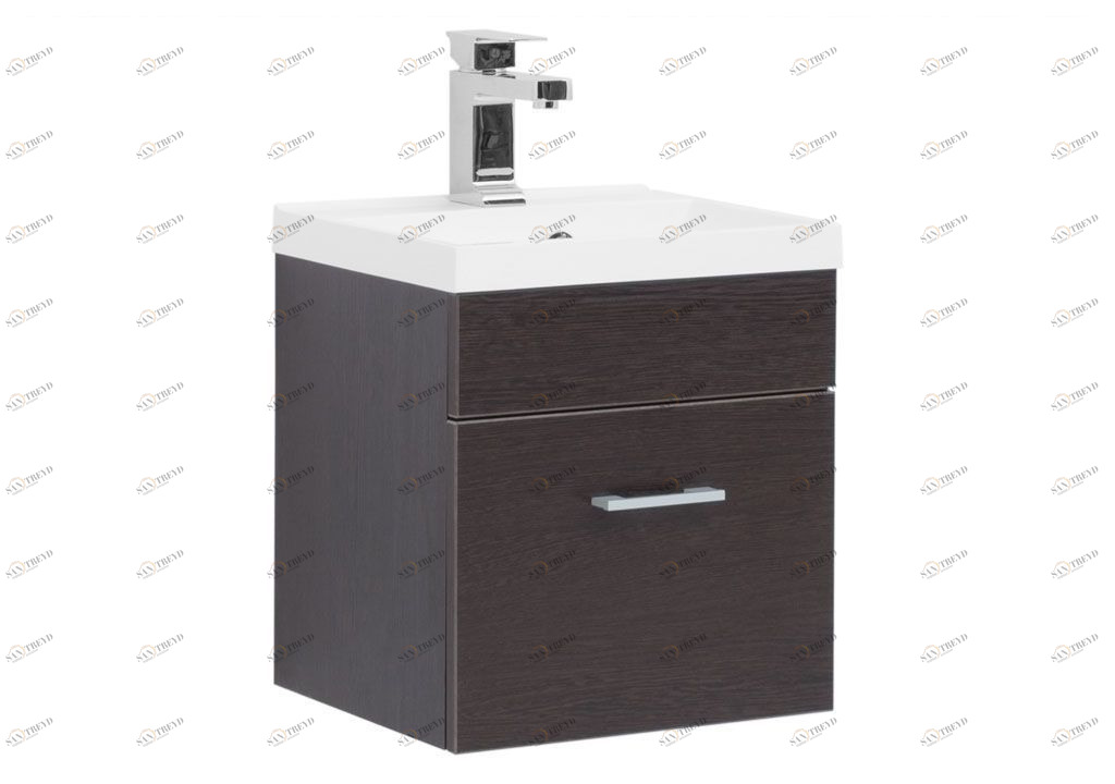 Тумба с раковиной Aquanet Нота NEW 40 венге 0015908900204094