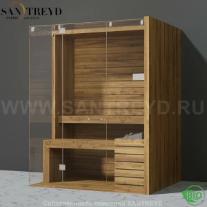 Effegibi SKY CORNER 45 BI55410022 Био-сауна. Мощность: 4,5 кВт макс. Размеры: длина 170 см, ширина 130 см. Отделка: осина термообработанная.