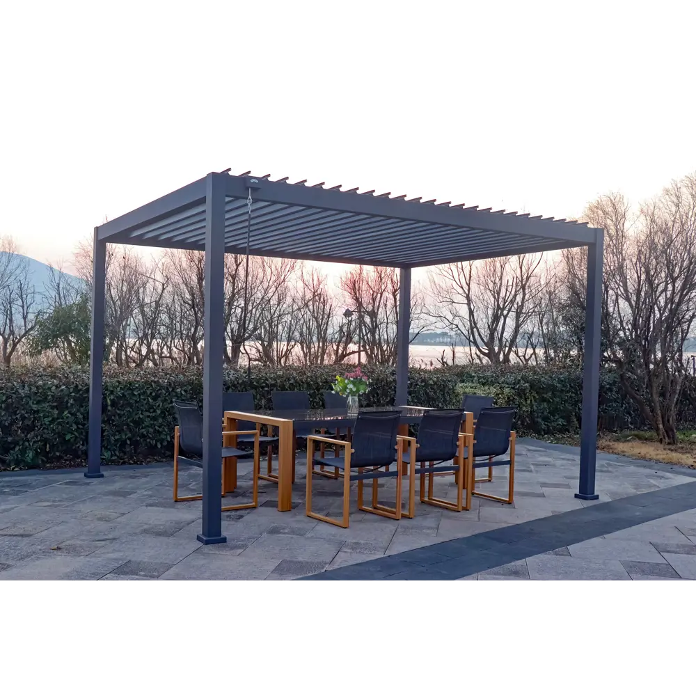 Пергола 3x4x2.5 м темно-серый алюминий Santreyd BIOCLIMATIC-S STLM-2071915 - Вид №5