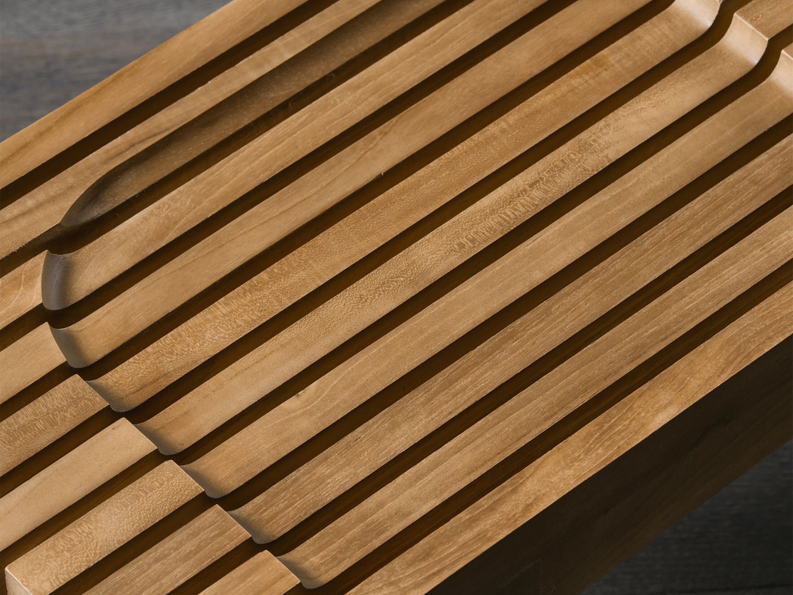 Твердый деревянный низкий стул Air Division раковина ARCH-00037764 - Вид №3