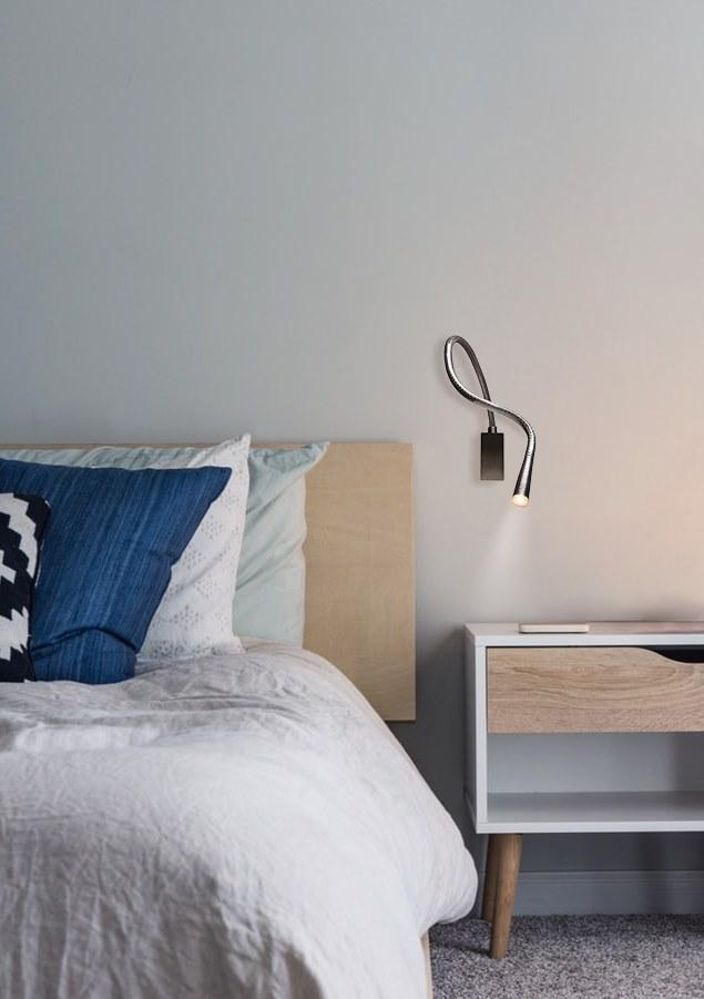 Contardi Светодиодная лампа для чтения из стали Flexiled sun-id-1513404 - Вид №5