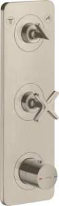 36703820 Термостатический модуль 380/120 для скрытого монтажа на 2 функции с пластиной AXOR CITTERIO E