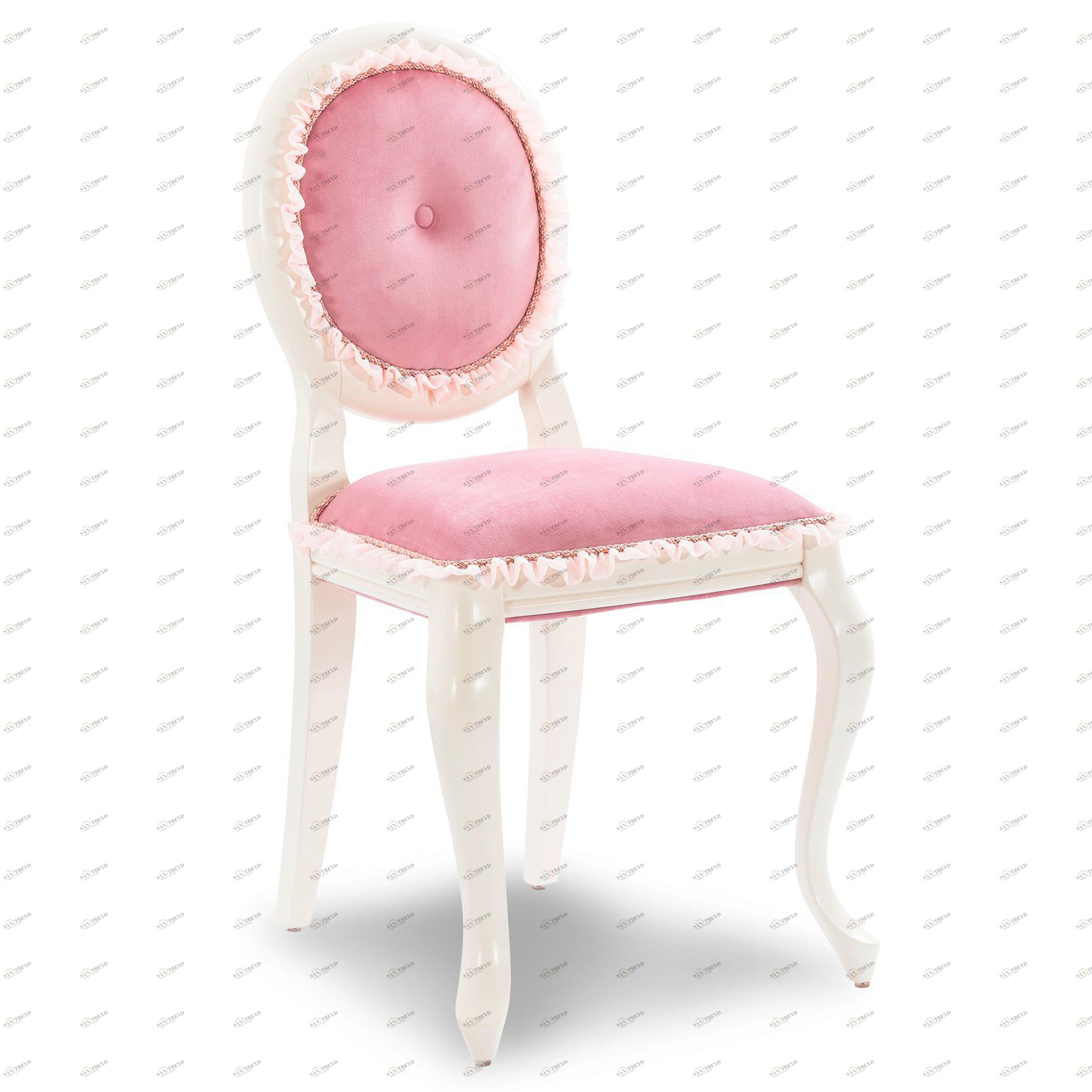 Стул с круглой спинкой розовый Dream CILEK ROMANTIC 00-3832543 Розовый Santreyd