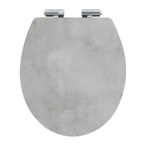 Сиденье для унитаза KONSENSA Терни с микролифтом цвет светлый бетон