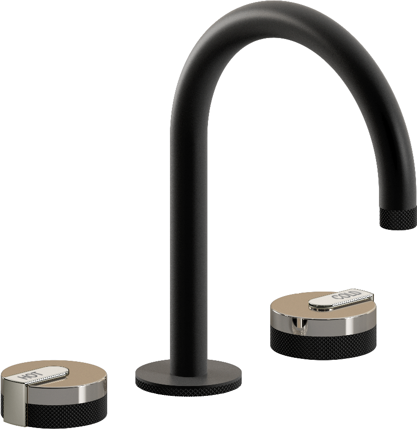 E-11512-R1PN-L1PC-MBK Смеситель для умывальника на 3 отвертия GRAFF MOD+