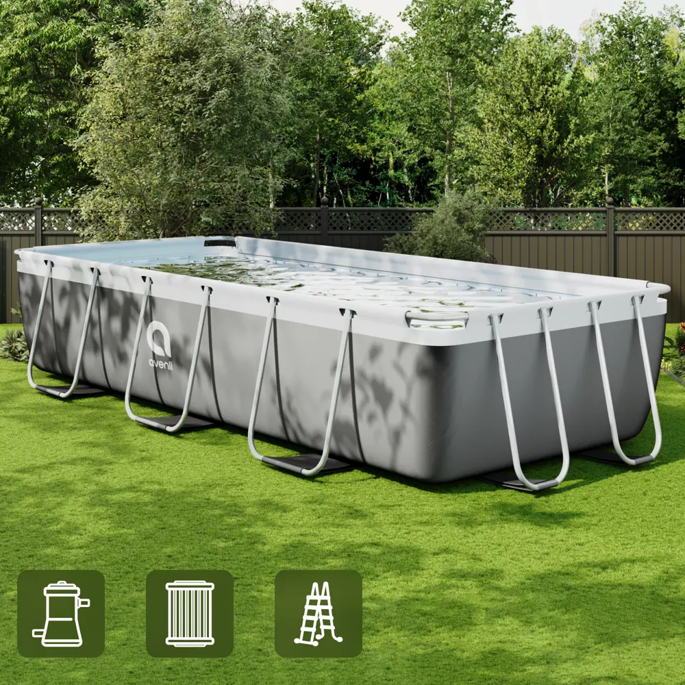 Каркасный бассейн Avenli прямоугольный 7020 л с насосом 89335101 STLM-1572795