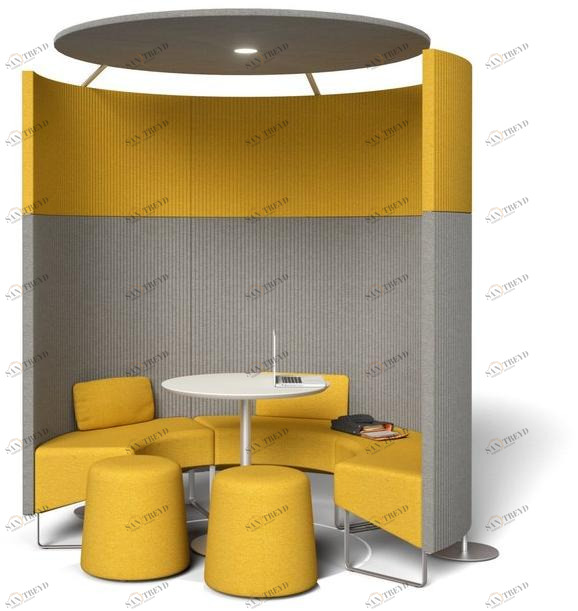 Ares Line Акустическая офисная будка со встроенным освещением sun-id-1425260