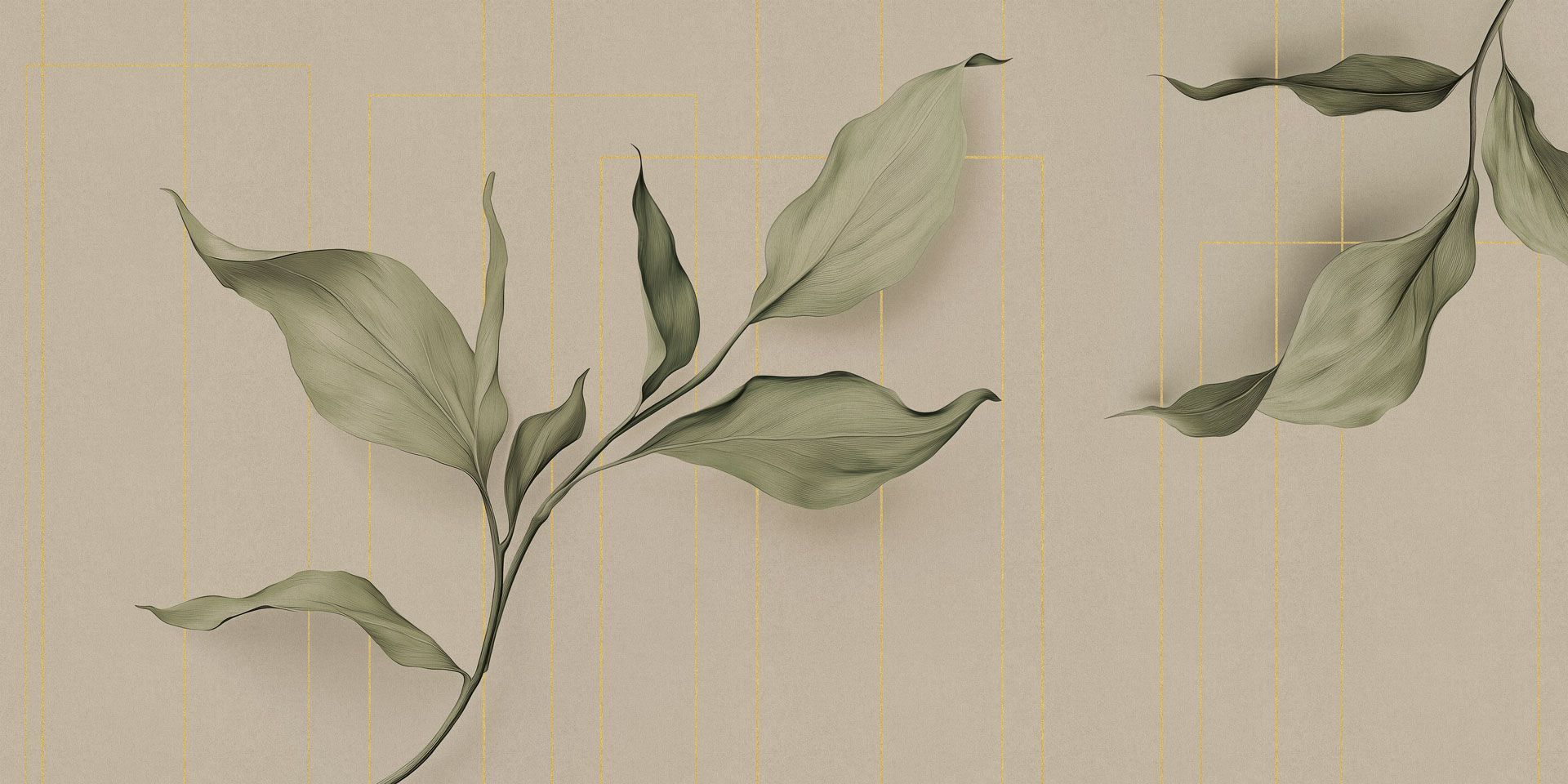 Обои с цветочными мотивами Rimura 2025-Mida's Gold ARCH-00046337 - Вид №3