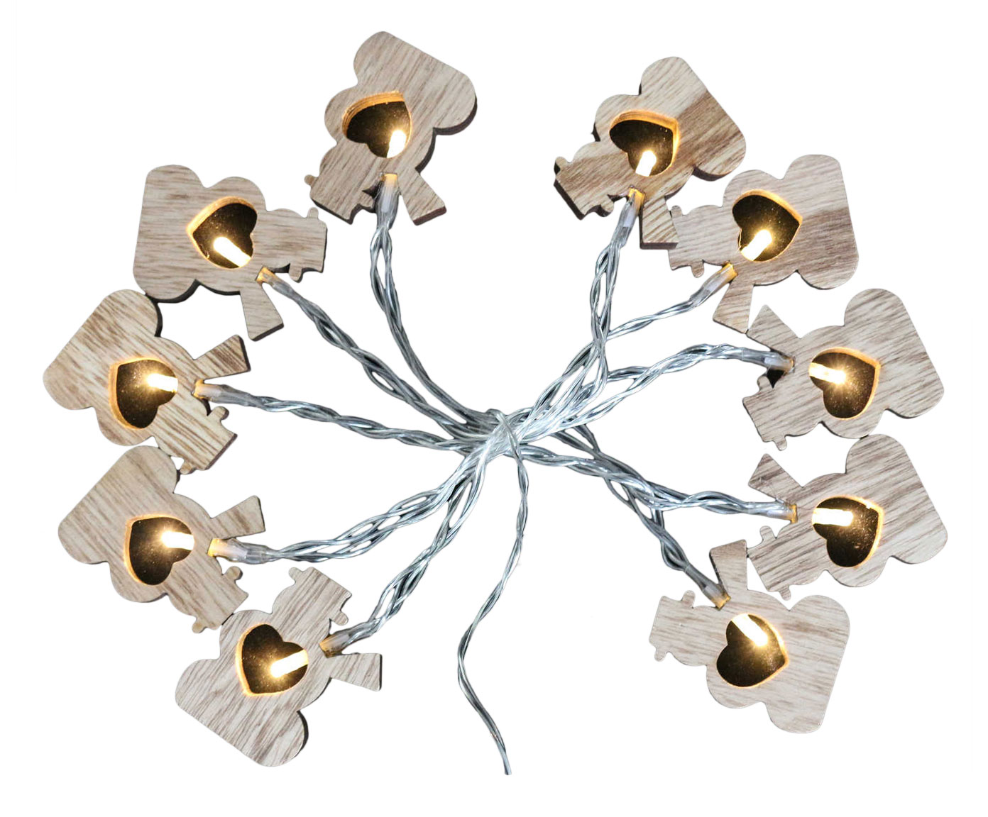 DZ-087-473 гирлянда 10LED SNOWMAN TO4ROOMS  - Вид №1