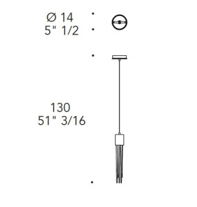Светодиодный подвесной светильник из муранского стекла