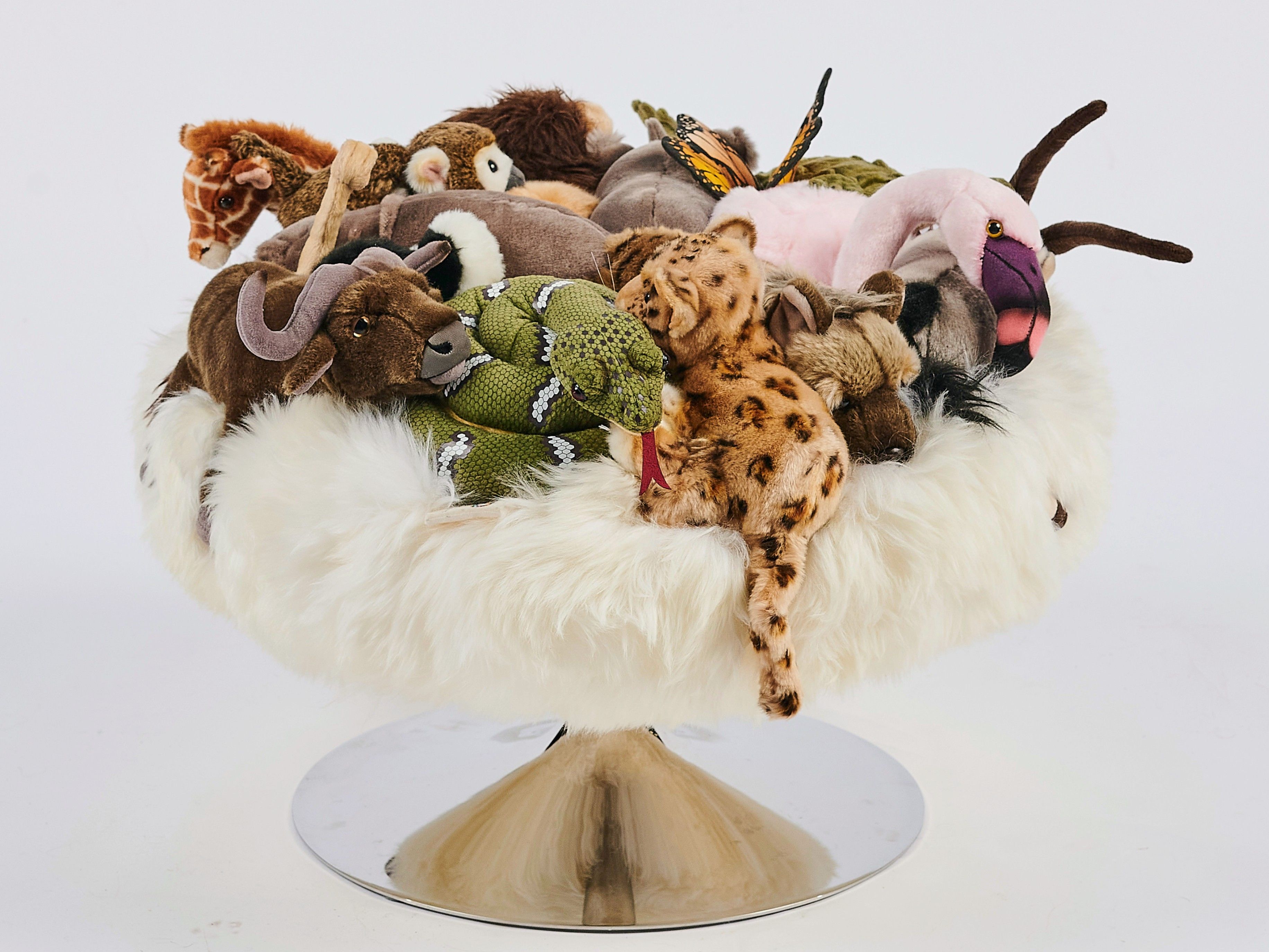 Полиэстер круглый пуф APCOLLECTION Африканское сафари ARCH-00037614