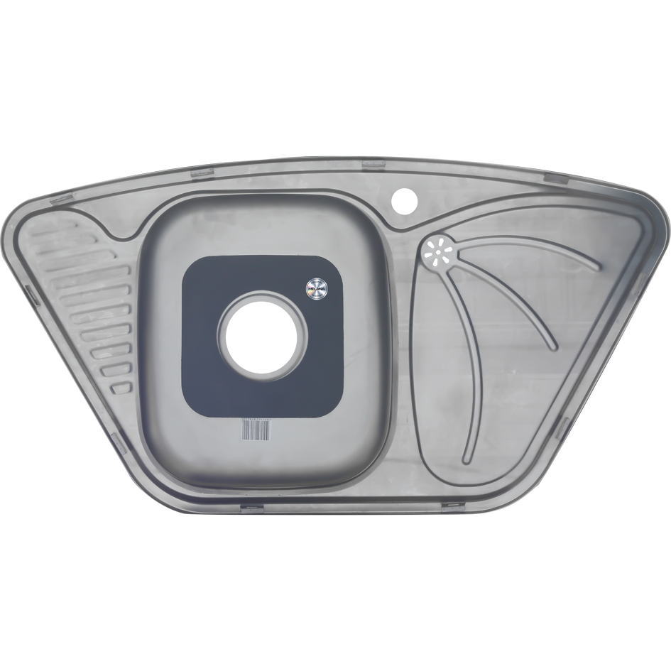 Мойка 9550А MELANA 0,8/180 врезная угловая с сифоном (222 A t *7) 222 A t (*7) - Вид №3