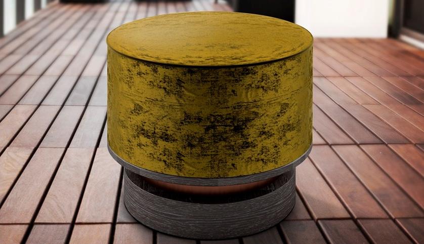 Porustudio Круглый бархатный пуф sun-id-1421072 - Вид №3