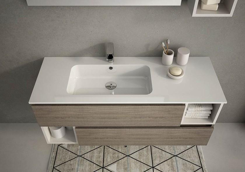 LEGNOBAGNO Подвесная тумба под умывальник с ящиками Urban sun-id-1374511 - Вид №1