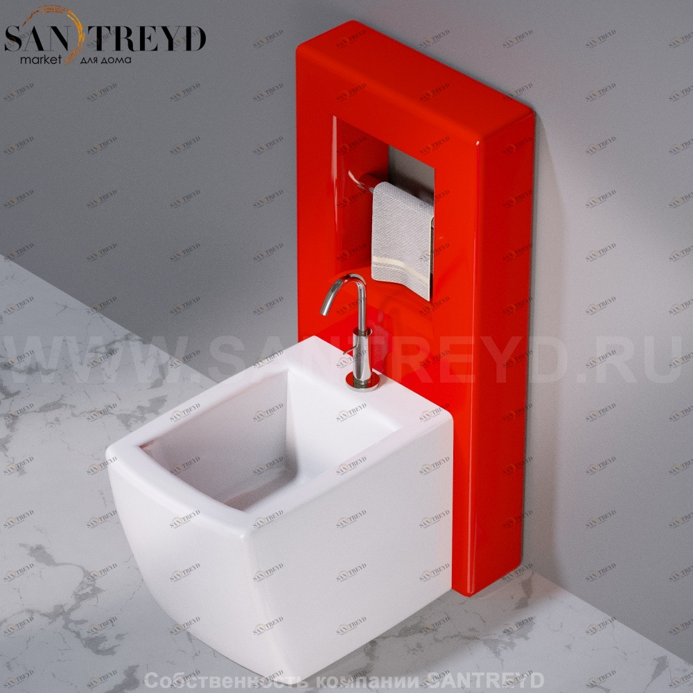 C302VX.125 Настенный керамический шкаф для биде напольное WALL A. e T. Italia AeT ITALIA