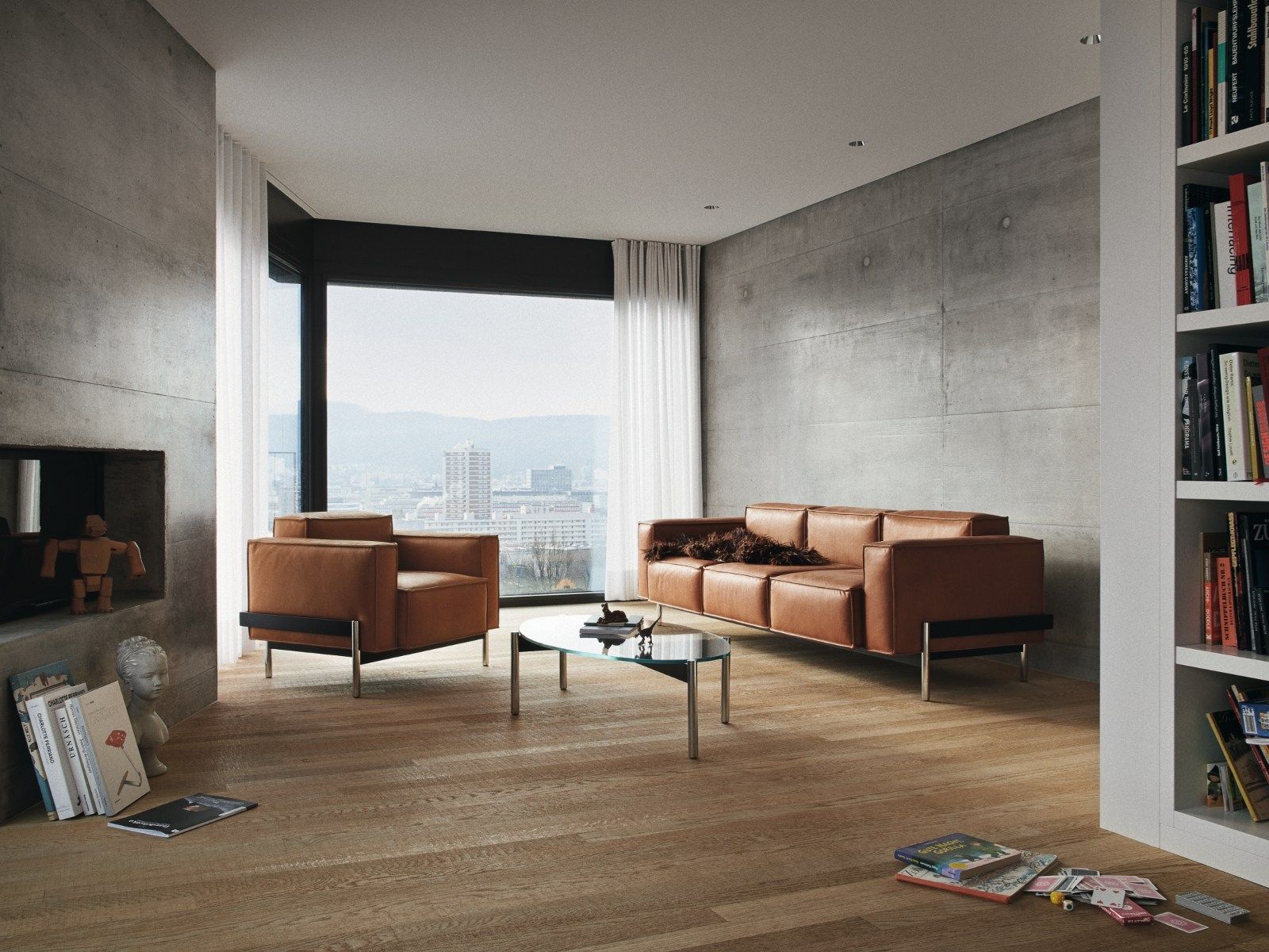 3-местный кожаный диван de Sede DS-21 ARCH-00050202 - Вид №2