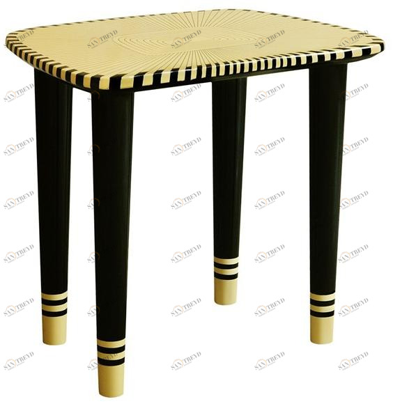 Scarlet Splendour Лакированный табурет Vanilla noir sun-id-1420805