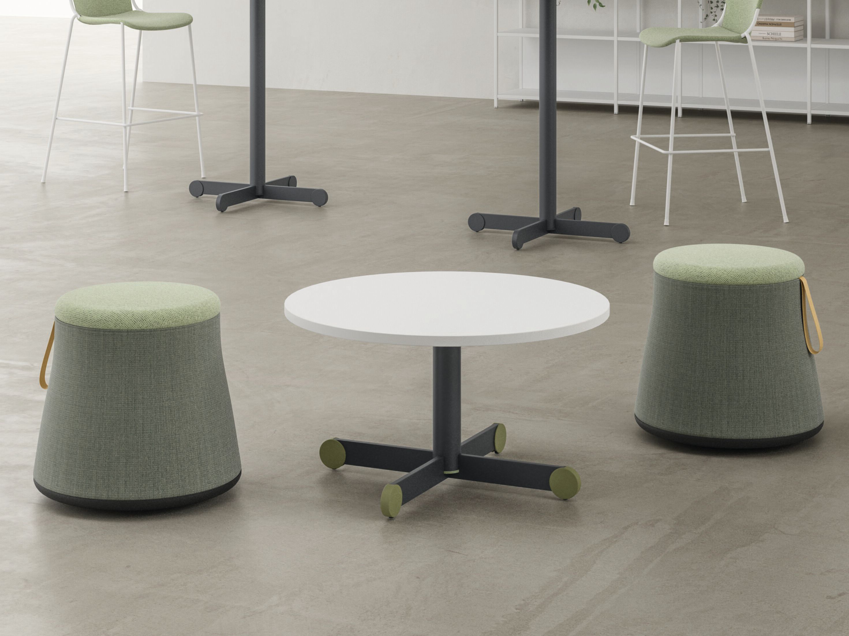 Круглый меламин журнальный столик DVO Осло ARCH-00000004 - Вид №1