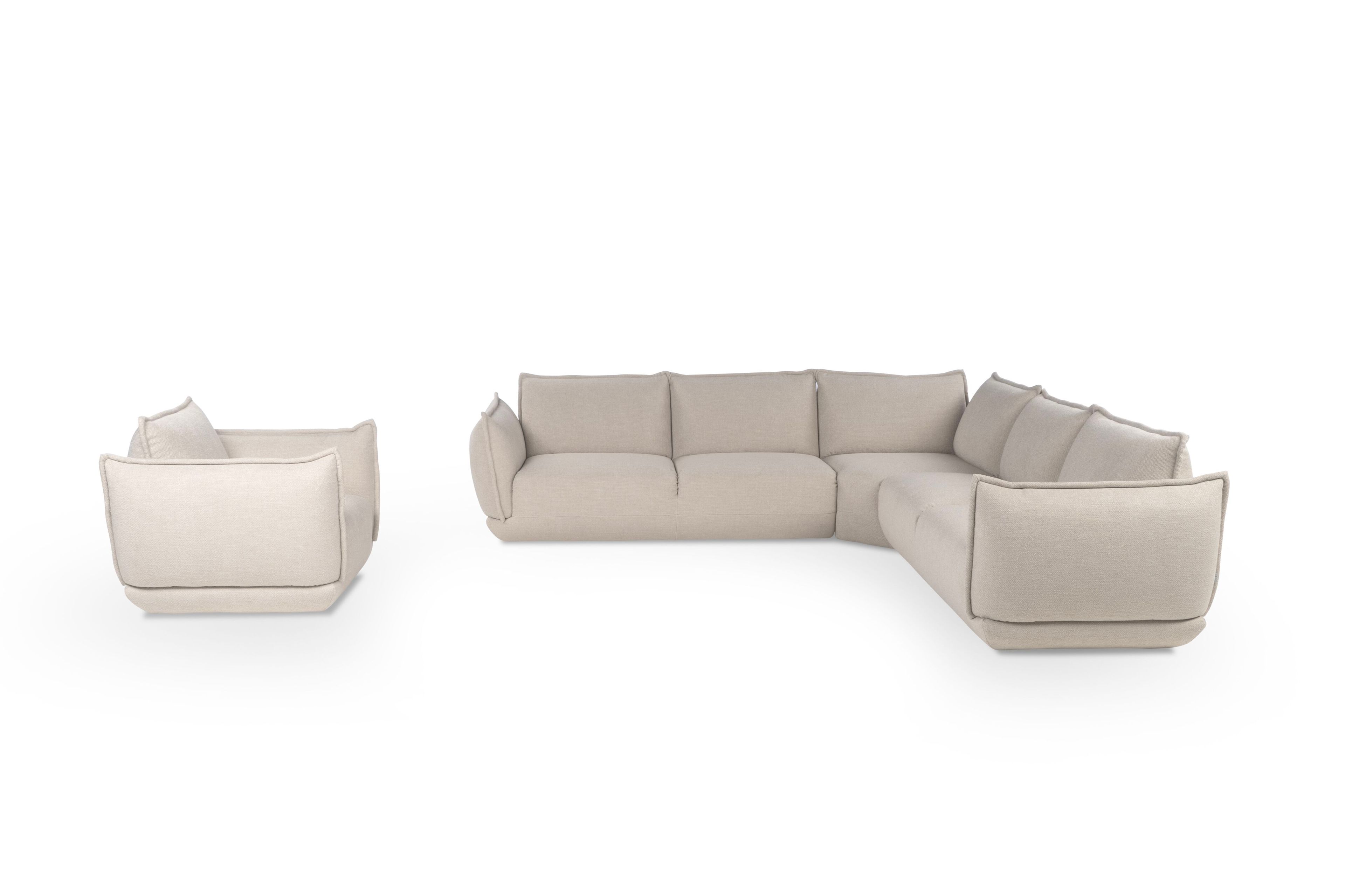 Съемный модульный диван из ткани Calia Italia Superior ARCH-00002299