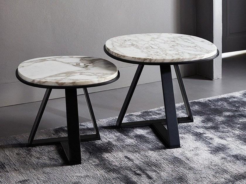 Meridiani Круглый журнальный столик из мрамора Edition shine sun-id-1449138 - Вид №1