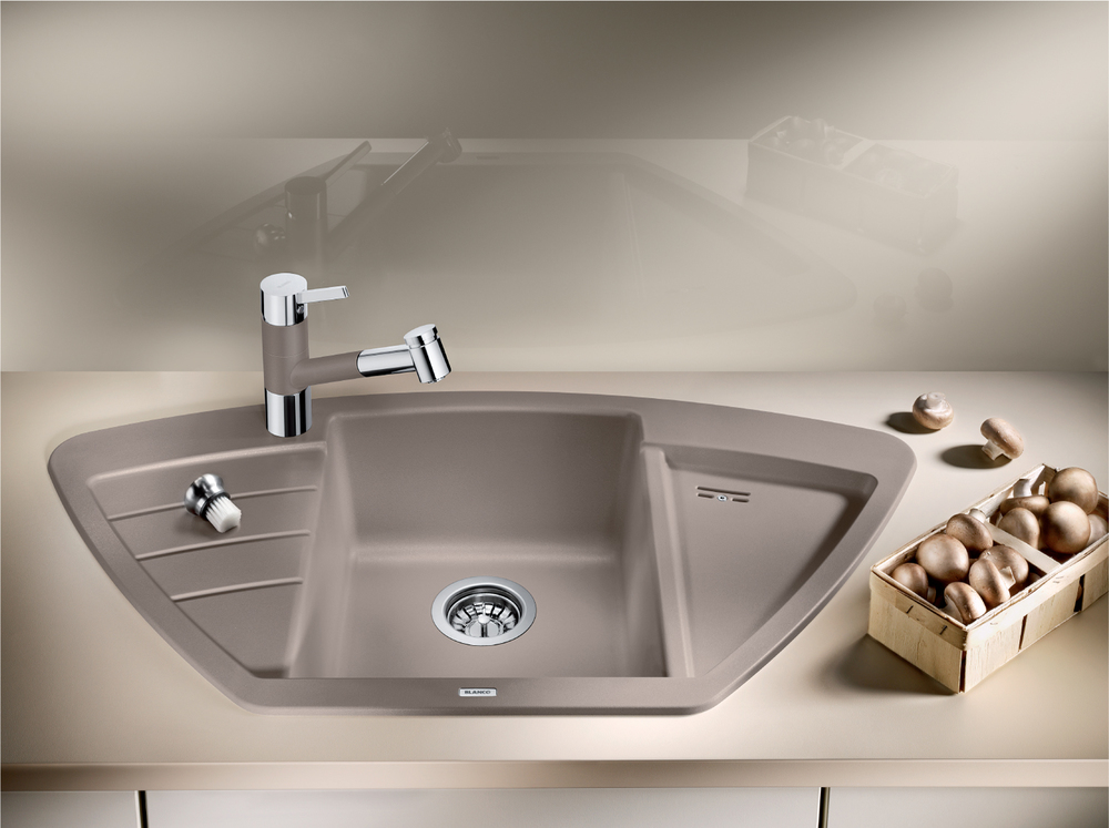 515074 Кухонная мойка Blanco Zia 9 E кофе  Blanco Zia Кофе - Вид №1