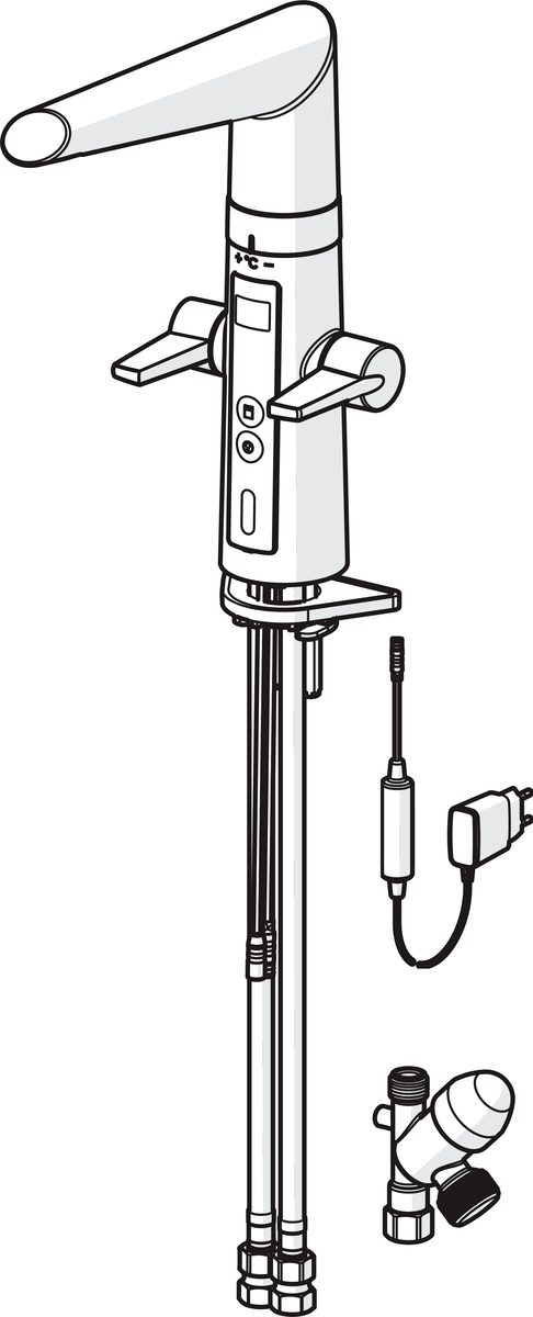 Oras 2727F Смеситель для кухни с клапаном, 230/5 V 2727F Optima Хром  - Вид №4