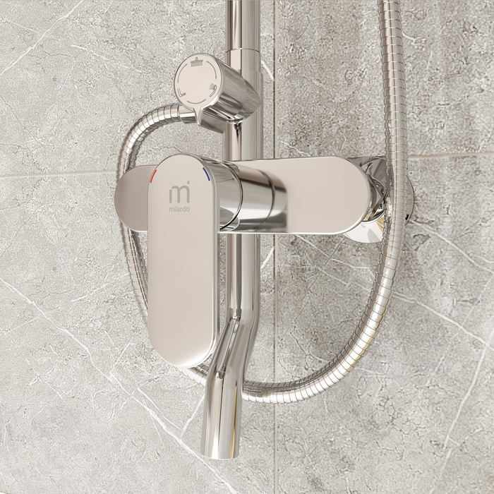 ROSSB1FM06 Смеситель с вер*ним душем Milardo Rosco  - Вид №3