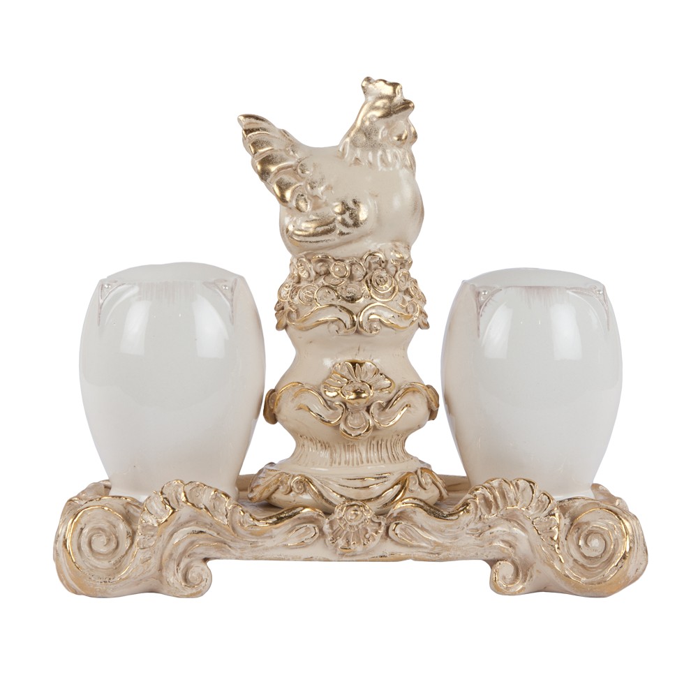 22590 BOGACHO Набор для специй Рококо мрамор / керамика  - Вид №2