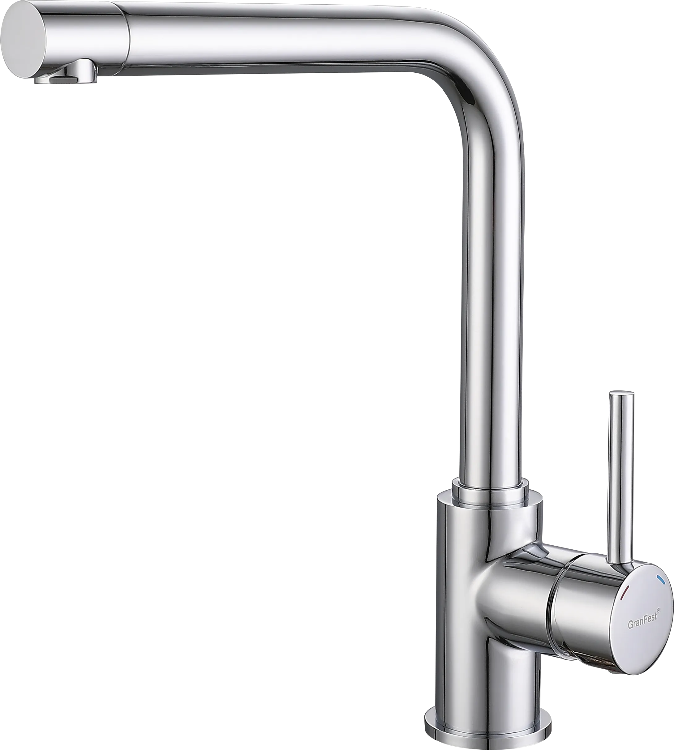 Кухонный смеситель 3651 хром GranFest 