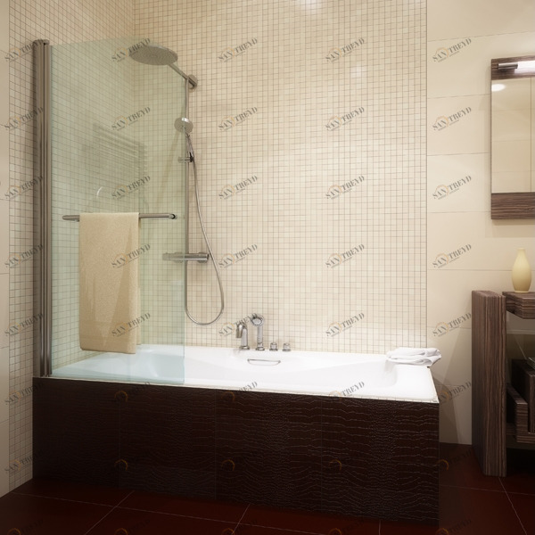 100X150GV601 Душевое ограждения на борт вынны GUTEWETTER Германия LUX