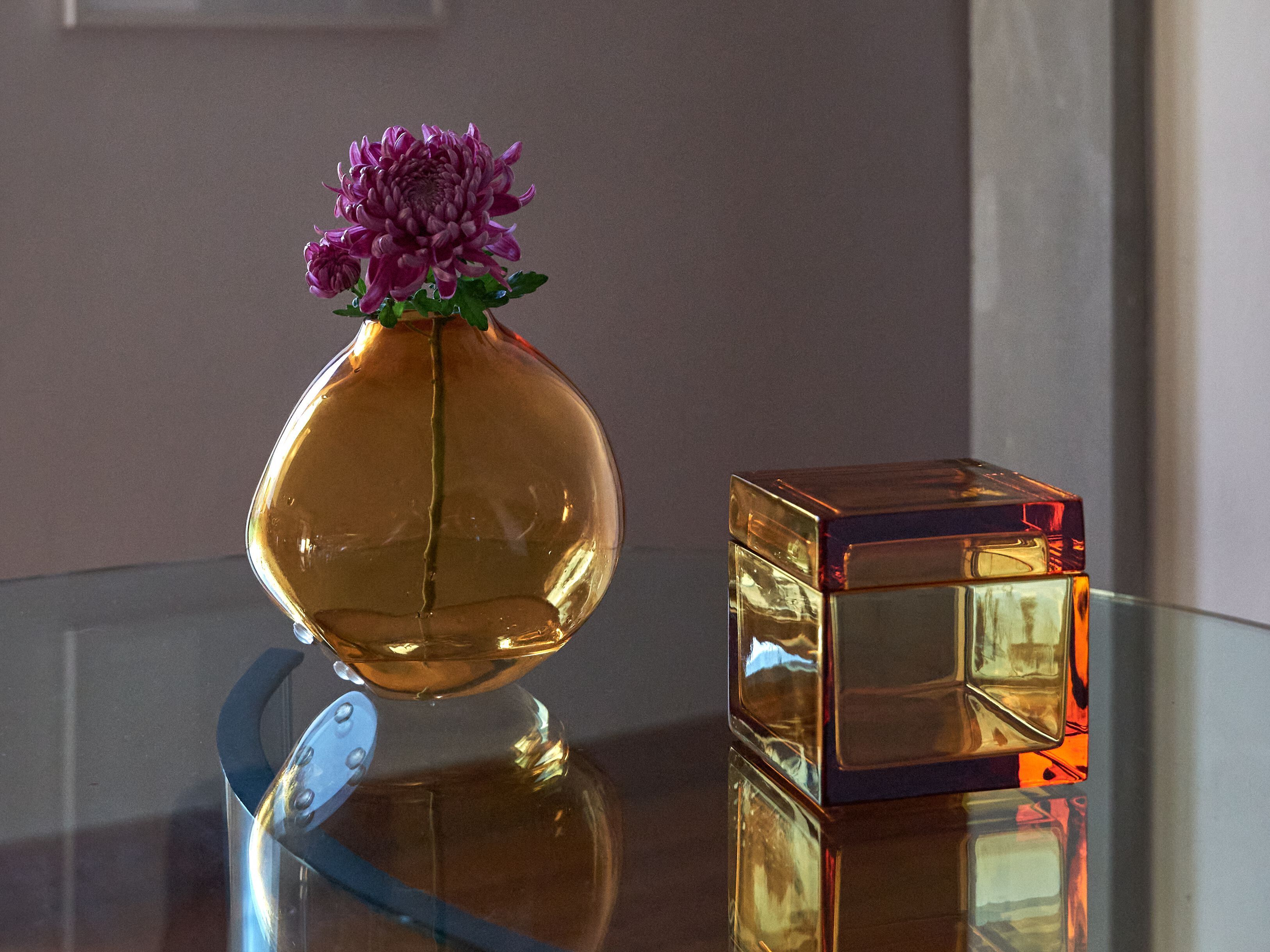 Одноцветный контейнер из дутого стекла Studio Bojola PALMI ARCH-00052807 - Вид №3