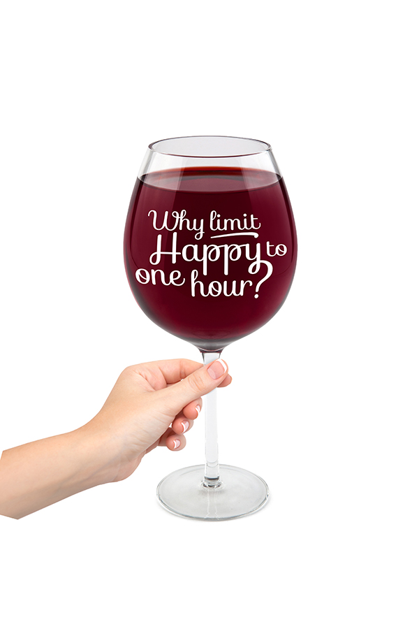 BMWG-HH Бокал для вина , happy hour, 750 мл BigMouth  - Вид №1