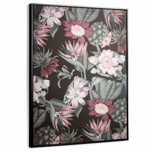 Картина на холсте 90х60 см черная Natures от La Forma LA FORMA NATURES 343087 Розовый;черный;разноцветный