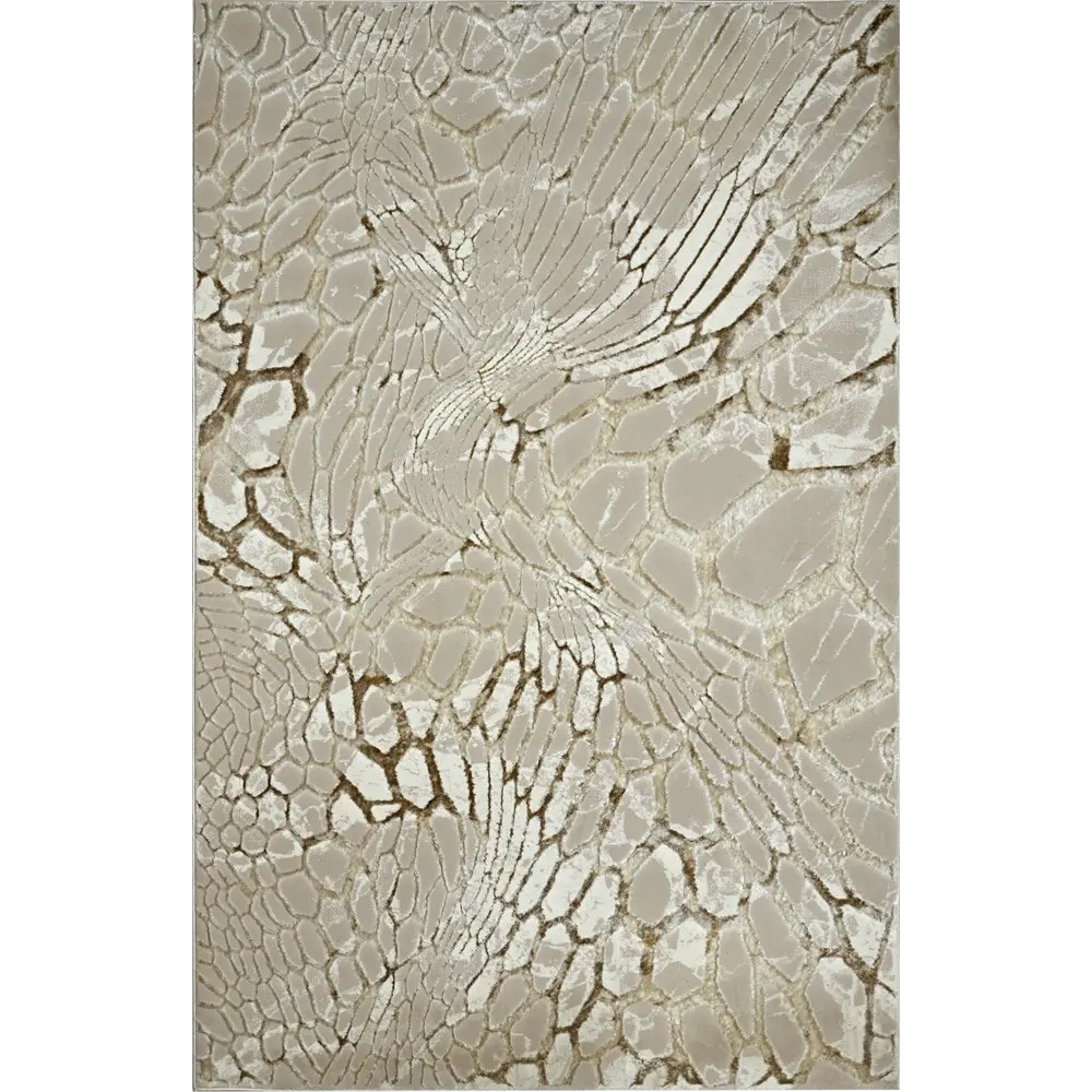 Ковер полиэстер Велори 12 I 120x170 см цвет бежевый CTIM STLM-2169770 - Вид №1