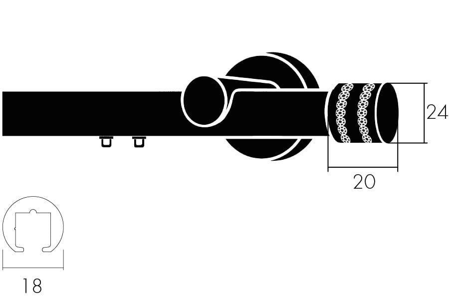 Алюминиевая карниз Frandoli Diamond ARCH-00066168 - Вид №3